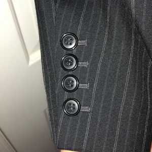 Ann Taylor Navy Pinstripe Suit